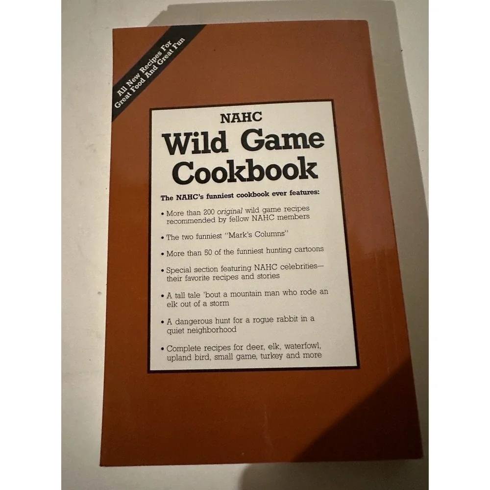 1990 NAHC Wild Game Cookbook Venison Recipe Book Paperback Vintage EC
